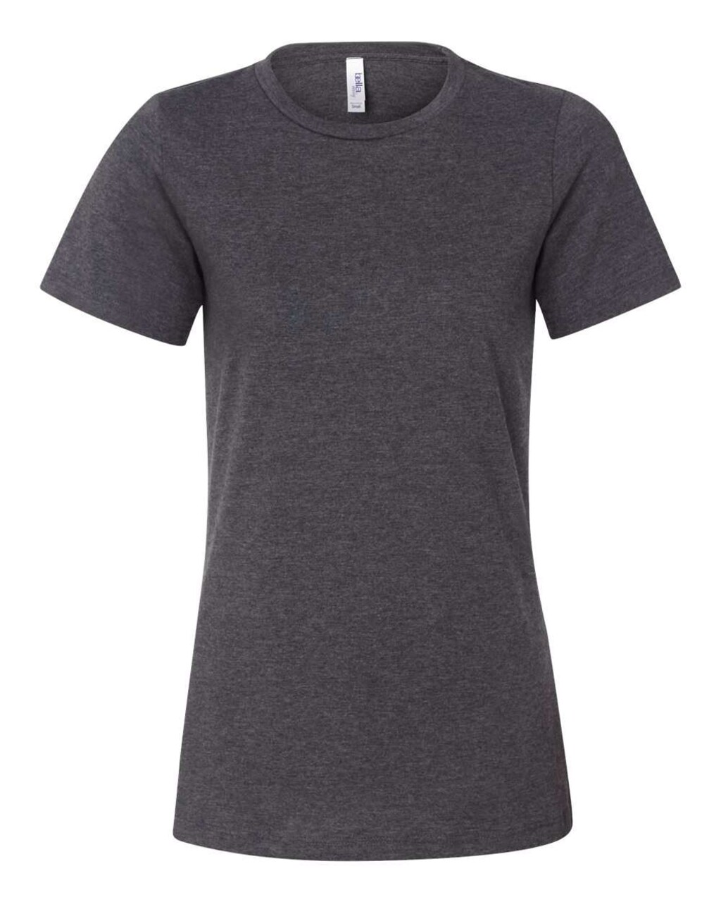 BELLA + CANVAS Women’s Relaxed Fit Heather CVC Crew Neck Tee for Everyday Style & Custom Print Fashion